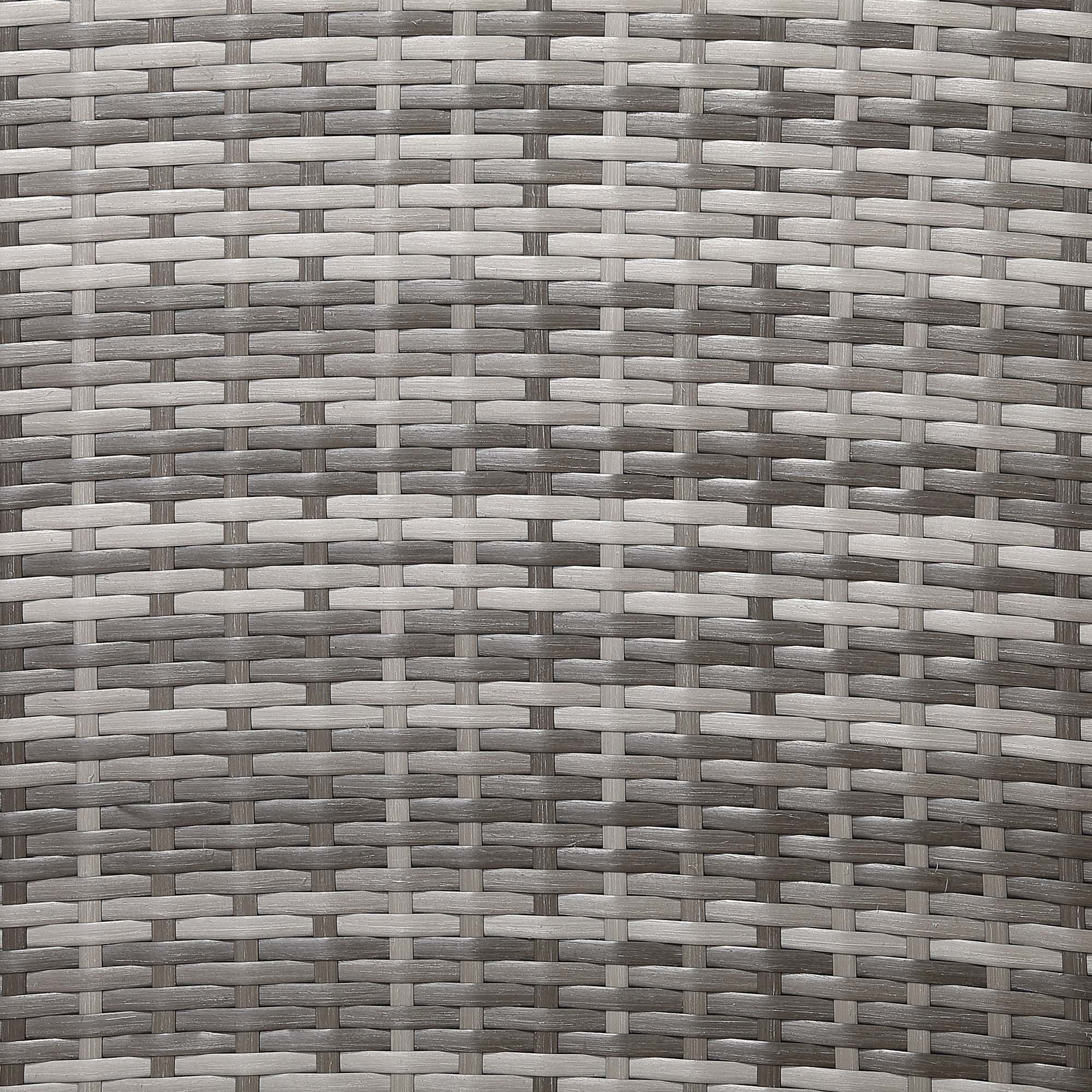 Henley Range 11-Seater High Back Large U-shaped Dining Sofa Set,Garden Conservatory Sofa with Footstools,Rectangular Dining Table Weaved in Grey Rattan and Cushion