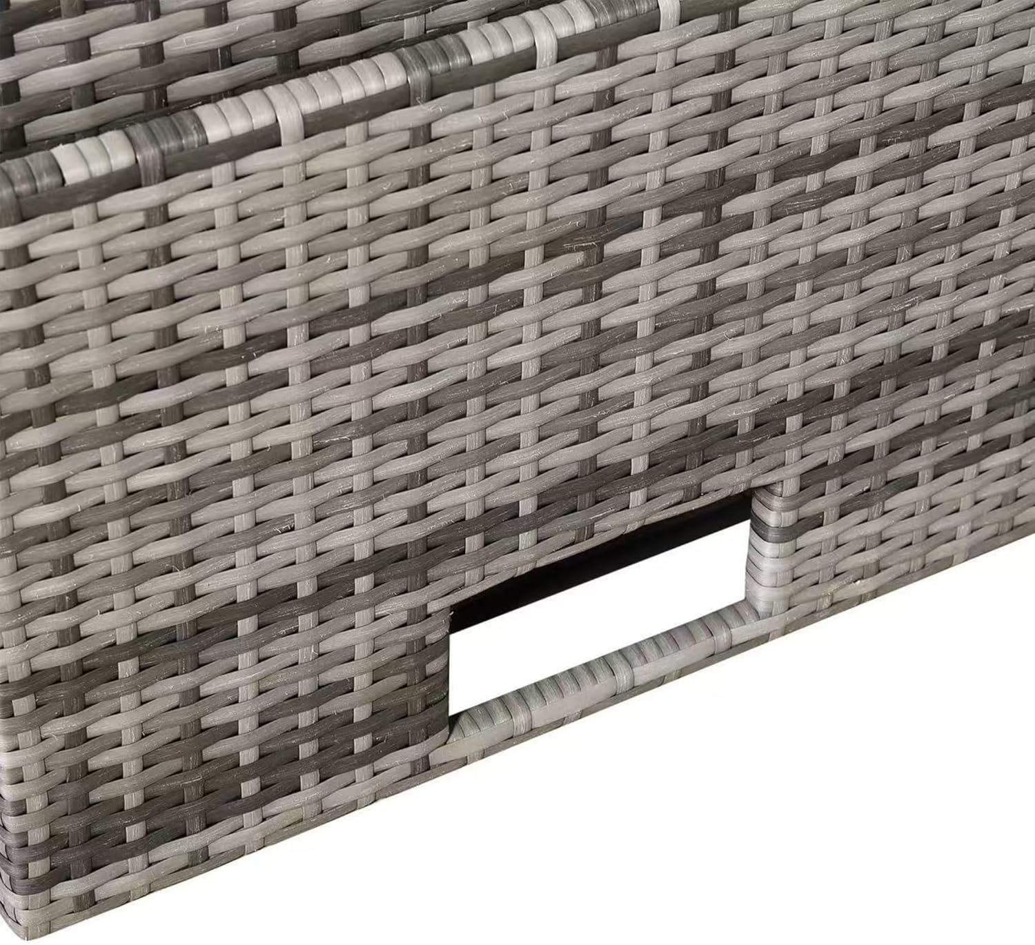 Henley Range 9-Seater High Back Rattan LHF Dining Corner Sofa Set , Garden Conservatory Corner Sofa，Rising Glass Dining Table with 3 footstools and Cushions